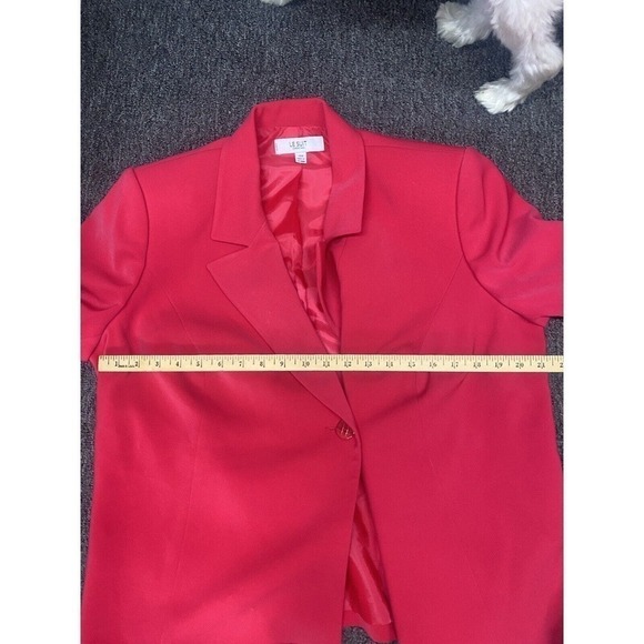 LE SUIT ESSENTIALS 2 Piece Suit Set- Pink Blazer One Button and Skirt SZ 16W NWT - Picture 10 of 11
